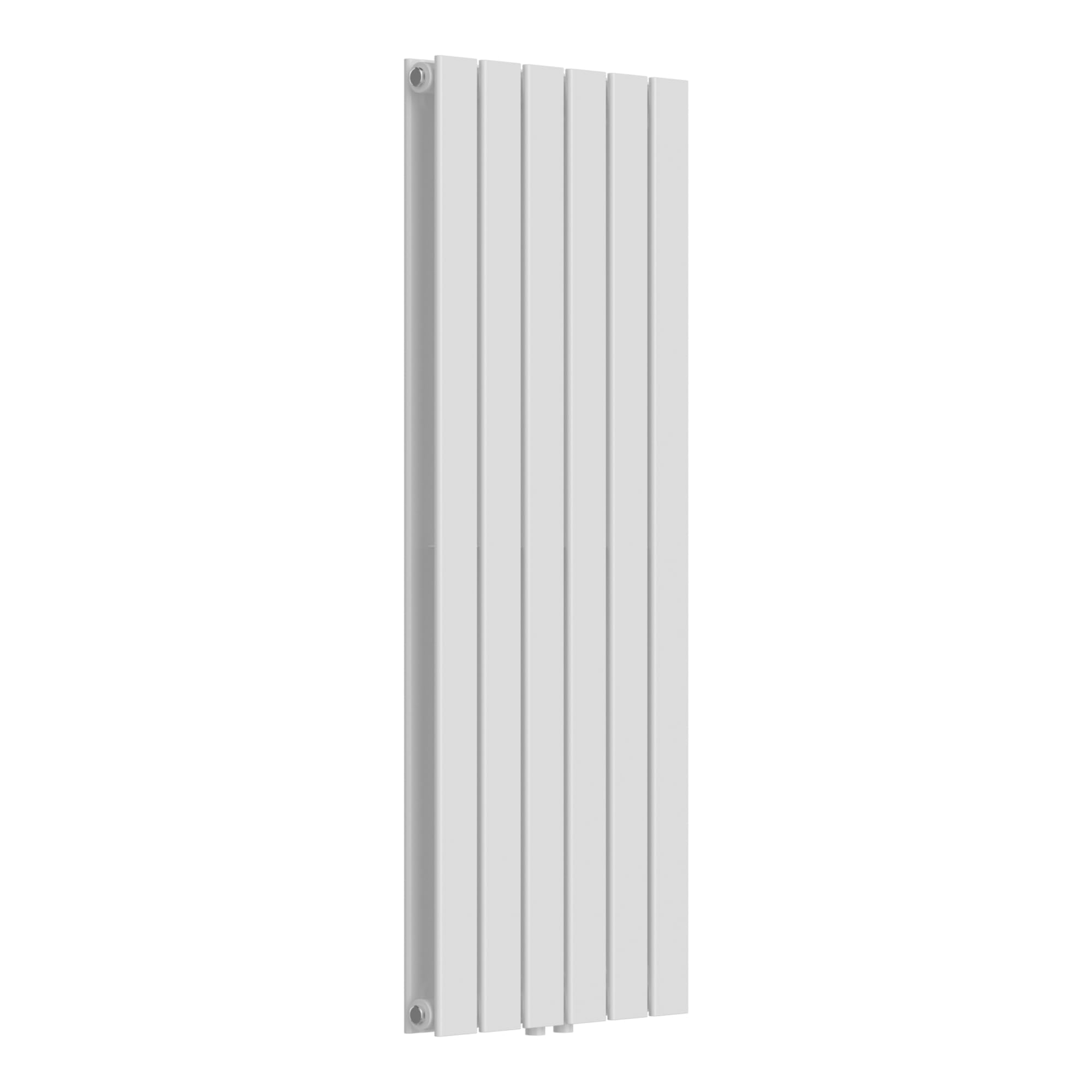 [neu.haus] Flachheizkörper Nore Designheizkörper Heizung Paneelheizkörper Raumheizkörper Mittelanschluss Doppellagig Vertikal für Wohn-und Schlafzimmer Küche Bad 120x45cm Weiß 1140W
