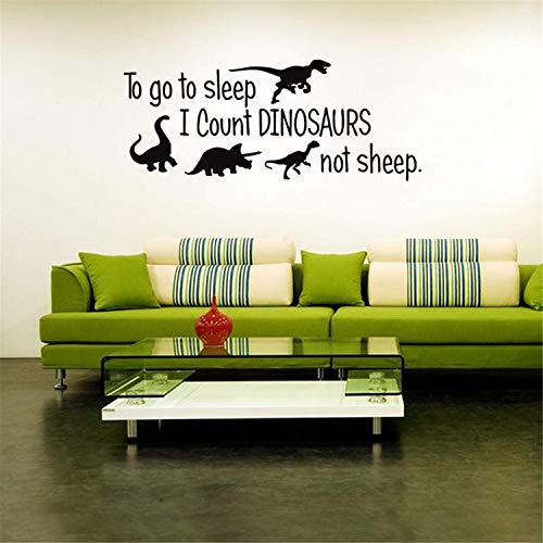 Vinilo Decorativo Pared Dinosaurios Negro 57x24 cm miniatura 6