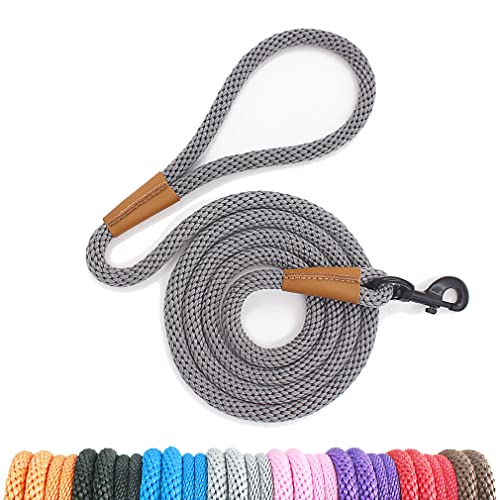 lynxking Dog Leash Slip Rope Lead Leash Strong Heavy Duty Braided Rope No Pull Training Lead Leashes for Medium Large and Small Dogs