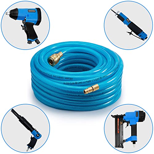 MONZANA® 10m Air Compressor Hose 15 Bar, Pneumatic Air Line Hose with Quick Coupling 1/4' - Image 3