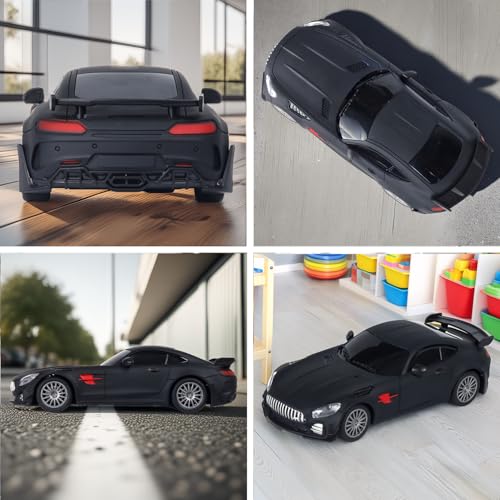 Image of RC Car for Kids | High-Speed Remote Control Car | Rechargeable Lithium Battery | Type-C Charging Port | LED Front Lights | Black