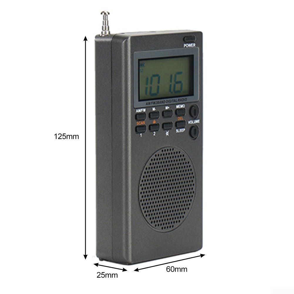 Lecreatekit Mini radio tascabile, transistor portatile AM FM, radio tascabile, stazioni di ricezione per interni ed esterni