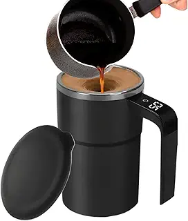 Mixing Cup - Stirring Coffee Mug - Automatic Magnetic Stirring Coffee Mug Rechargeable Electric Mixing Cup For Milk Tea With Lid Portable Magnetic Mixer Tumbler For Home officee Travel Hot Drink