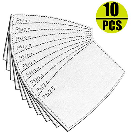 OUBA 10 PCS 5-Ply Activated Carbon Filters Non-Woven Cloth 5 Layers Filters