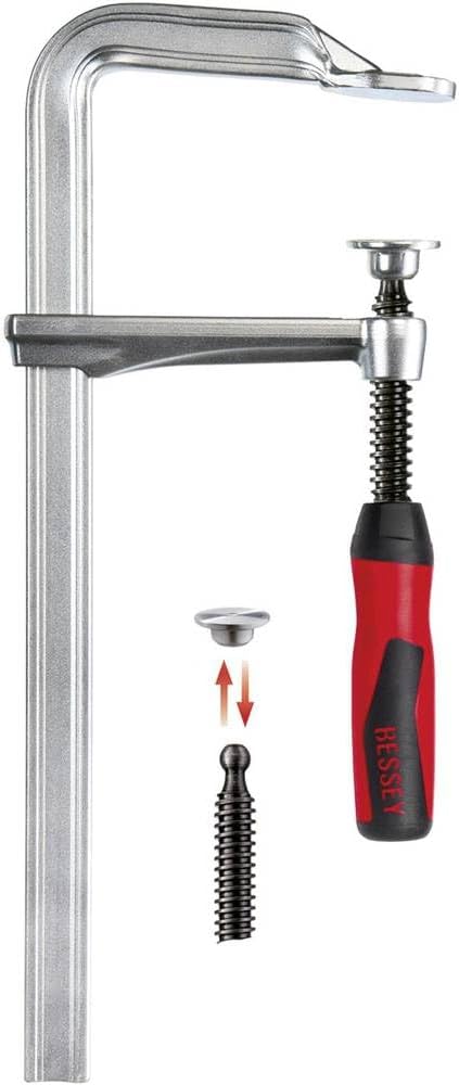 Bessey GZ30-12-2K Screw Clamp Gz-2K 11.81In/4.72In, Black/Red/Silver