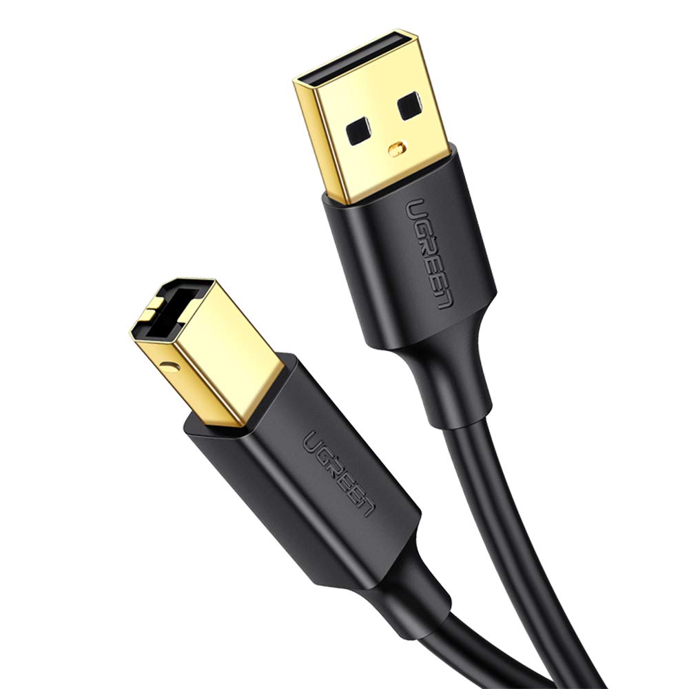 UGREEN USB 2.0 Printer Cable - A-Male to B-Male Cord USB A to B Cable High Speed Scanner Cord Compatible with Hp, Cannon, Brother, Samsung, Dell, Epson, Lexmark, Xerox,Piano, Dac and More 2M (B08GMC977T) Amazon Price History, Amazon Price Tracker