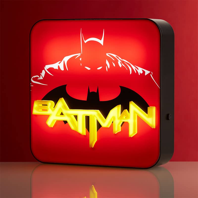 Image of Numskull Batman Desk Lamp, Gaming Accessory for Bedroom, Home, Study, Office, Work - Official Batman Product