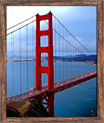 Image of BESCRCL 16x20 Frames, Picture Frames for Wall, Single, Brown