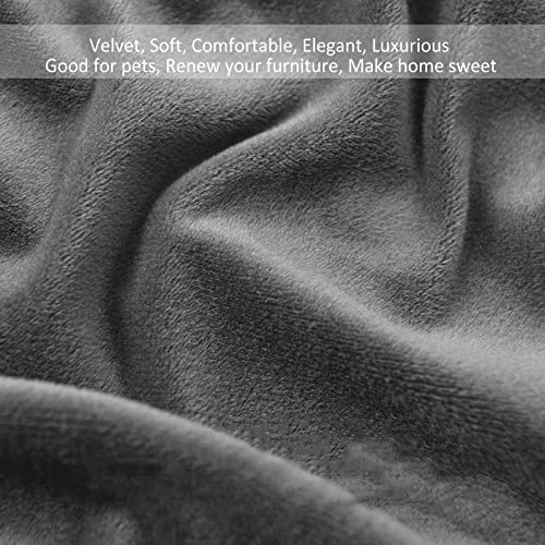 Housse de coussin en velours extensible pour protéger un fauteuil