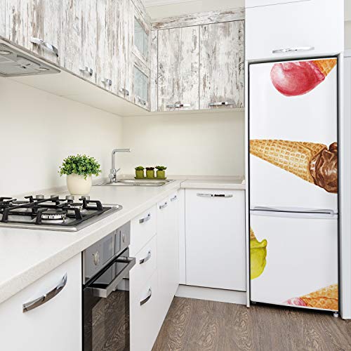 Vinilo para nevera autoadhesivo Tulup 70x190 cm con diseño de helado para cocina 4