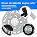 Pull Start Assembly, Recoil Starter Assembly, Recoil Starter Assembe Compatible with 212cc Engine, Sturdy Lawn Mower Accessroies with Screw and Gasket for 208cc 224cc Generator