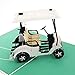 Liif Golf Cart Greeting Pop Up Card For All Occasions, Retirement, Happy Birthday Card, Fathers Day Card, Golf Gifts For Men, Women, Novelty Gifts, Unique Gifts For Golfer Fans Coworker