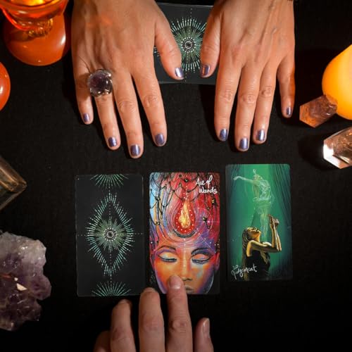 Image of PATPAT 78Pcs Tarot Cards Deck The Light Seer's Tarot Card Beautiful Illustration Guiding Cards for Self Discovering, Personal Reflection, Divination, Gift for Meditation Enthusiast