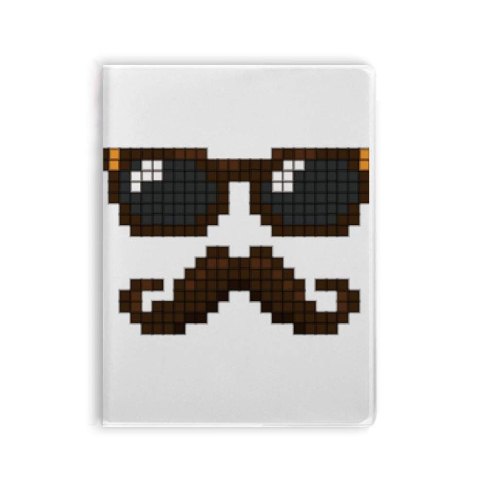 Journal pixel lunettes de soleil barbe homme carnet souple notes - 4