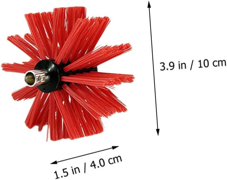 Chimney Brush Dryer Vent Lint Remover Brush for Vent Cleaning Nylon Bristles Easy Assembly
