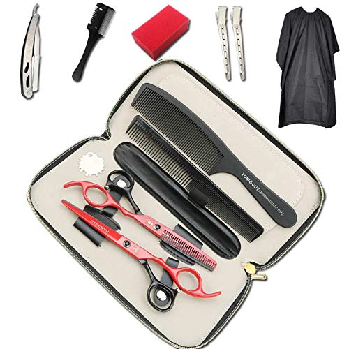 Ciseaux de coiffeur professionnels JIESENYU 15,2 cm en acier 440C pour éliminer les fourches