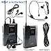 EXMAX EX-938 UHF Voice Acoustic Transmission Wireless Tour Guide Microphone System for Church Translation Audio Description Simultaneous Interpretation City Museum Tour - 1 Transmitter & 1 Receiver