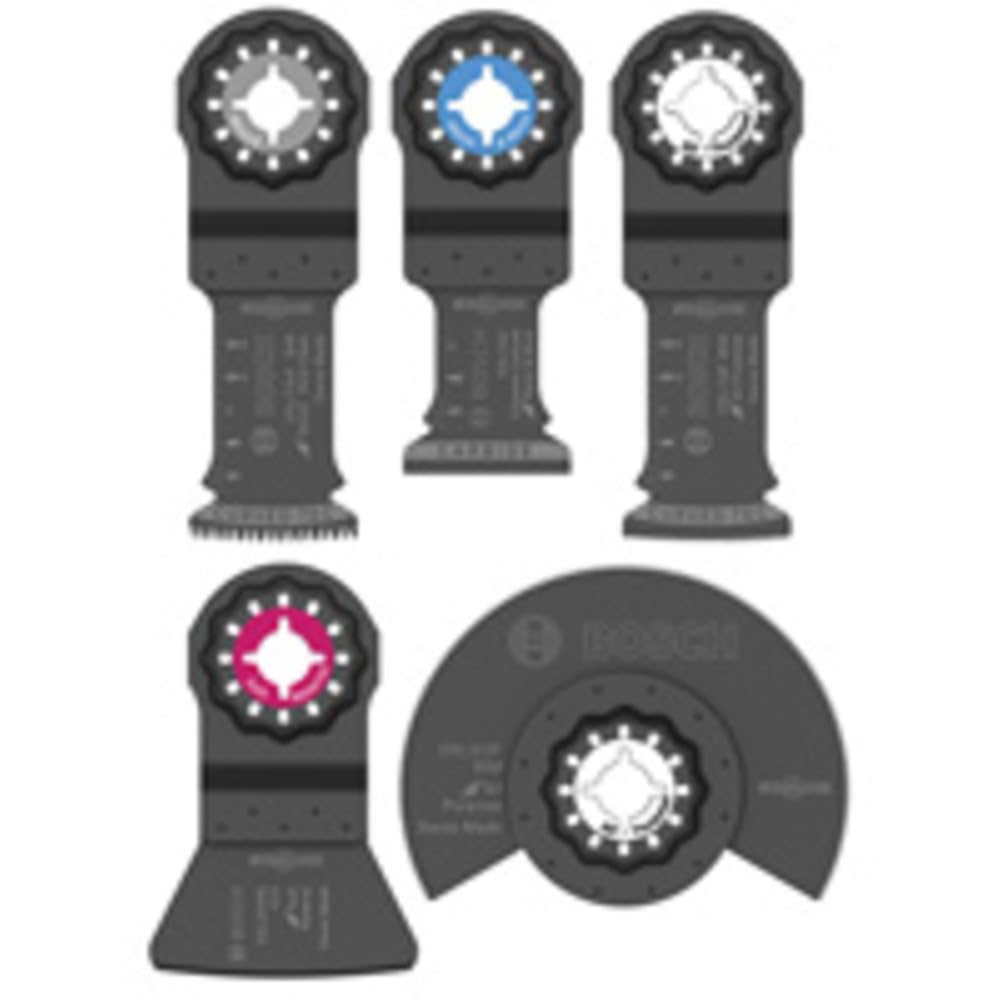 Bosch OSL005C Five-Piece Starlock Oscillating Multi Tool Accessory Set with Case