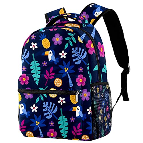 Sac à dos d'écolier imprimé cactus simple, le style décontracté et multicolore unique