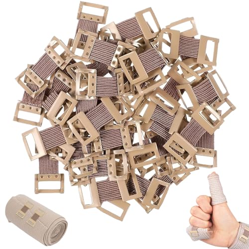 Lot de 50 pinces à bandage, pinces pour bandages élastiques, pinces pour bandages en gaze, pinces pour bandages élastiques, pour divers pansements et matériels de pansement
