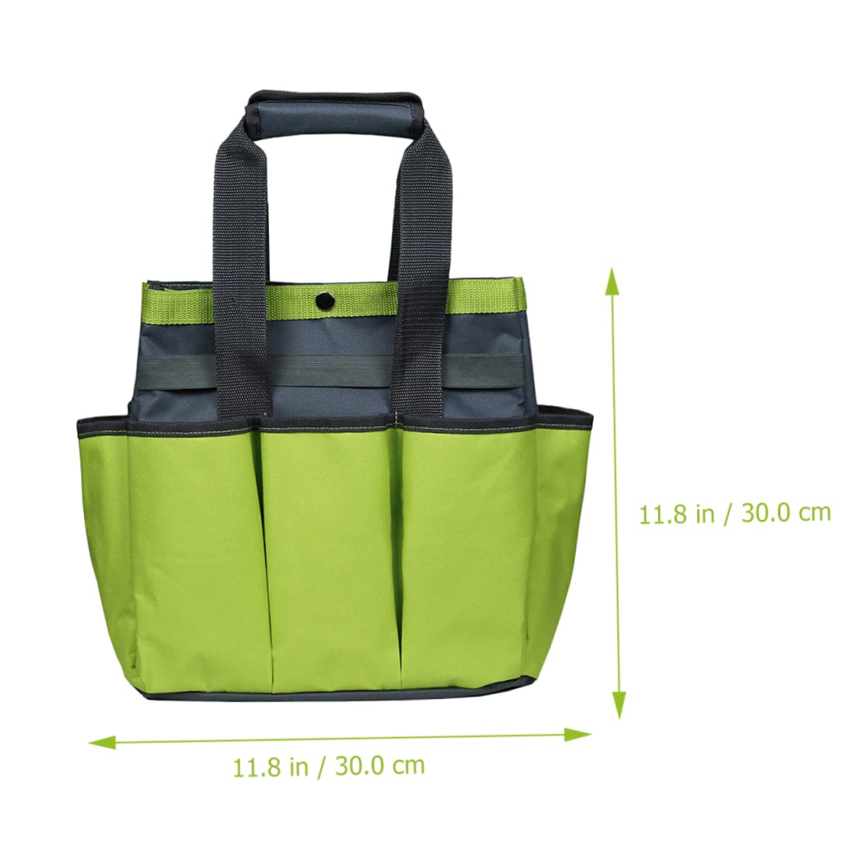 Didiseaon Bolsa de Herramientas de de Oxford Resistente Organizador Multi Pocket para Jardinería Tote Práctica y Ligera Verde Manzana