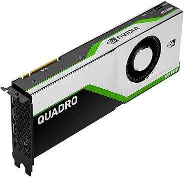 PNY NVIDIA Quadro RTX 8000, Black, Green, Silver (VCQRTX8000-PB)
