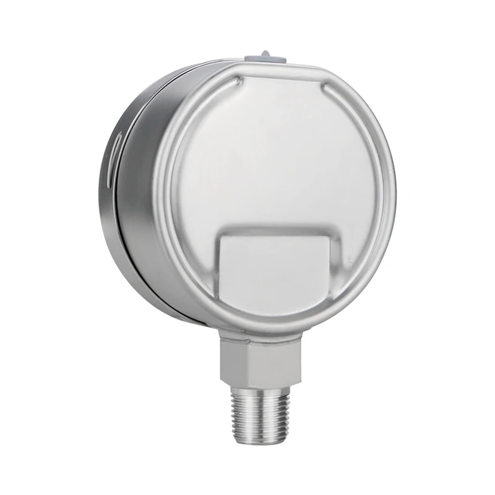 Manómetro de 100,5 mm para Filtro de Tanque, dial de presión de Agua, manómetro hidráulico, Rosca Zg1/2-40-200 ℃, 1-2500 Bar (Color: NPT 1-2 con Aceite, tamaño: 0-6 Bar)