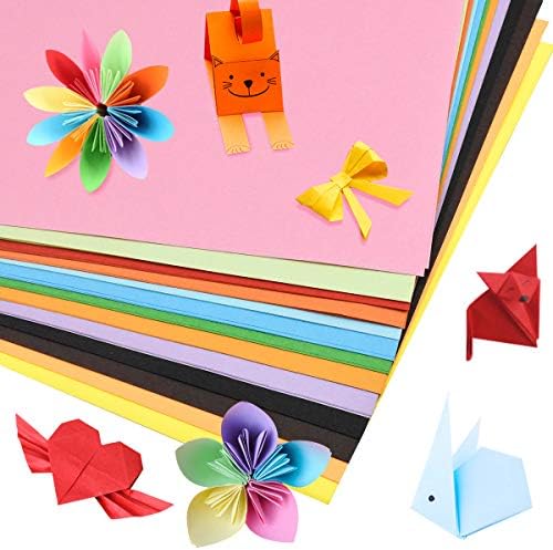 200 Sheets Coloured A4 Paper, 20 Colors Origami Papers, Colored Card A4, 80gsm Color Copy Printer Paper, Kids Handcraft Paper for Handmade Arts and DIY Crafts Projects