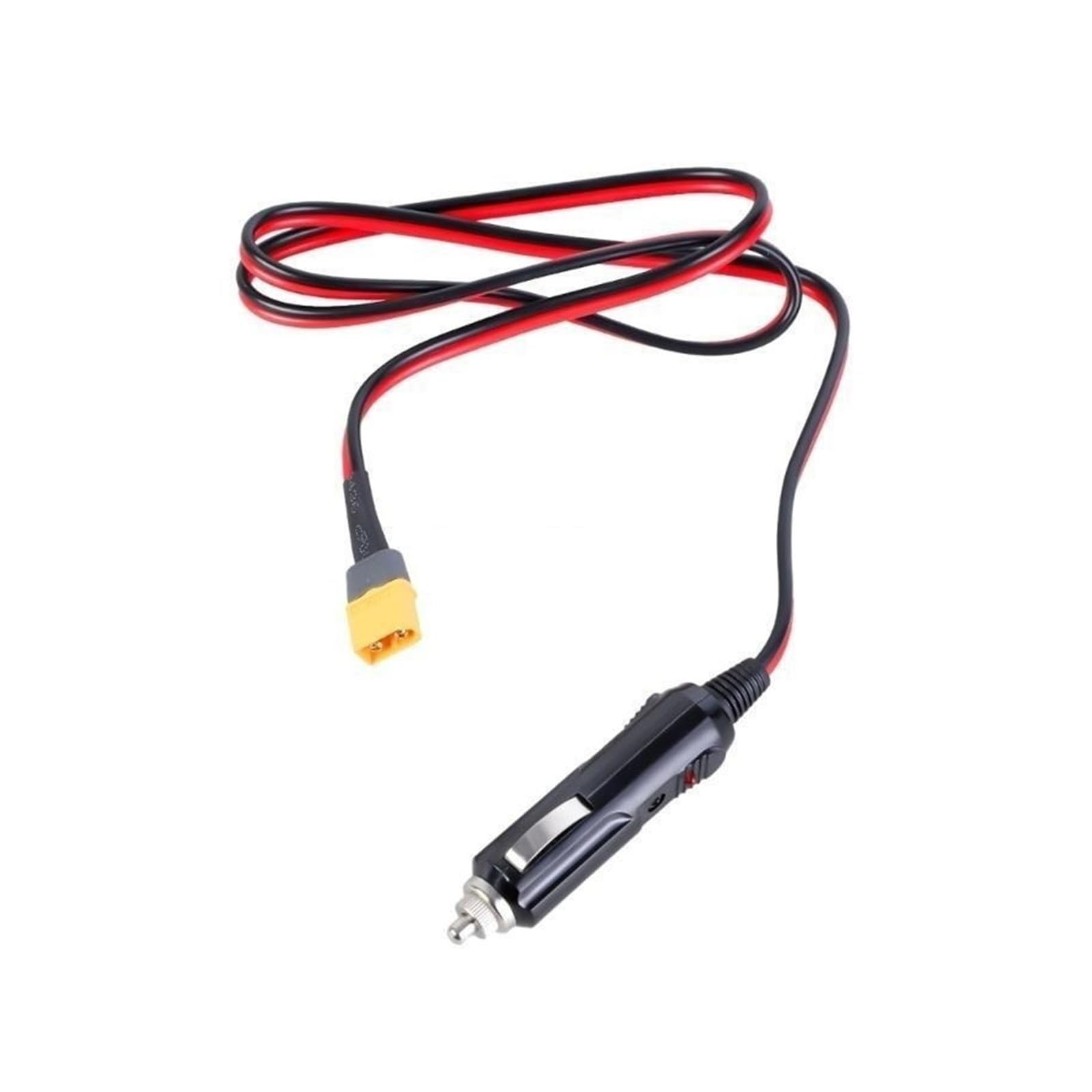 Męski kabel adaptera do gniazda zasilania samochodu, 12 V, 24 V, 14 AWG, wytrzymałe, męskie złącze wtykowe do stacji ładującej panel słoneczny z bezpiecznikiem 20 A (dla 3 m)