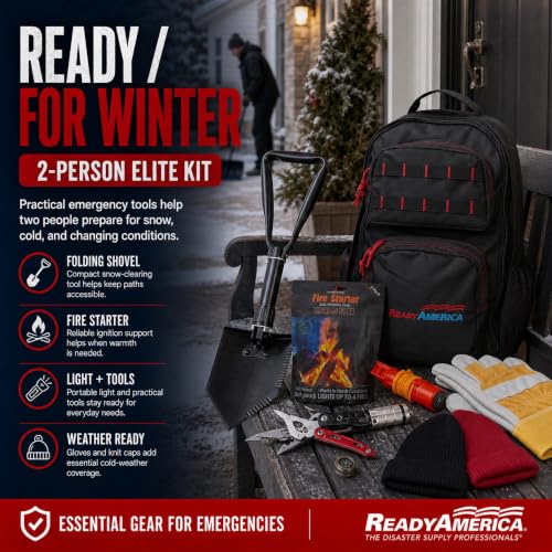 Ready America 72 Hour Elite Emergency Kit, 2-Person, 3-Day Backpack, Includes First Aid Kit, Survival Blanket, Emergency Food, Portable Disaster Preparedness Go-Bag for Earthquake, Fire, Flood - Image 5