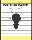 Writing Paper: BOLD LINES