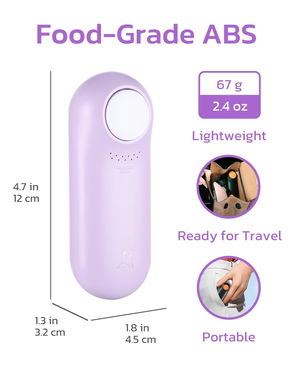 Clicker - Bolsa de entrenamiento para perros y golosinas para perros, alternativa de doble uso, 2 en 1, duradero, ligero (2.3 onzas), fácil de limpiar y manejar, rápido de llenar, diseño innovador,