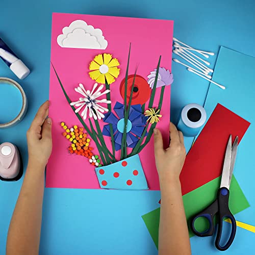 Paper Accents Variety Pack 8.5" X 11" 72Pc 65 Lb Essential Colored Cardstock Paper, 4 Sheets Each Of 18 Colors Include: White, Black And Shades Of Brown, Purple, Blue, Green, Yellow, And Red. #TOP4