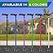 HONEYBULL Walking Cane with Air Cushion for Men & Women - Foldable, Adjustable, Collapsible, Bumper Base Tip, Heavy Duty | Walking Sticks for Seniors & Adults (Silver)