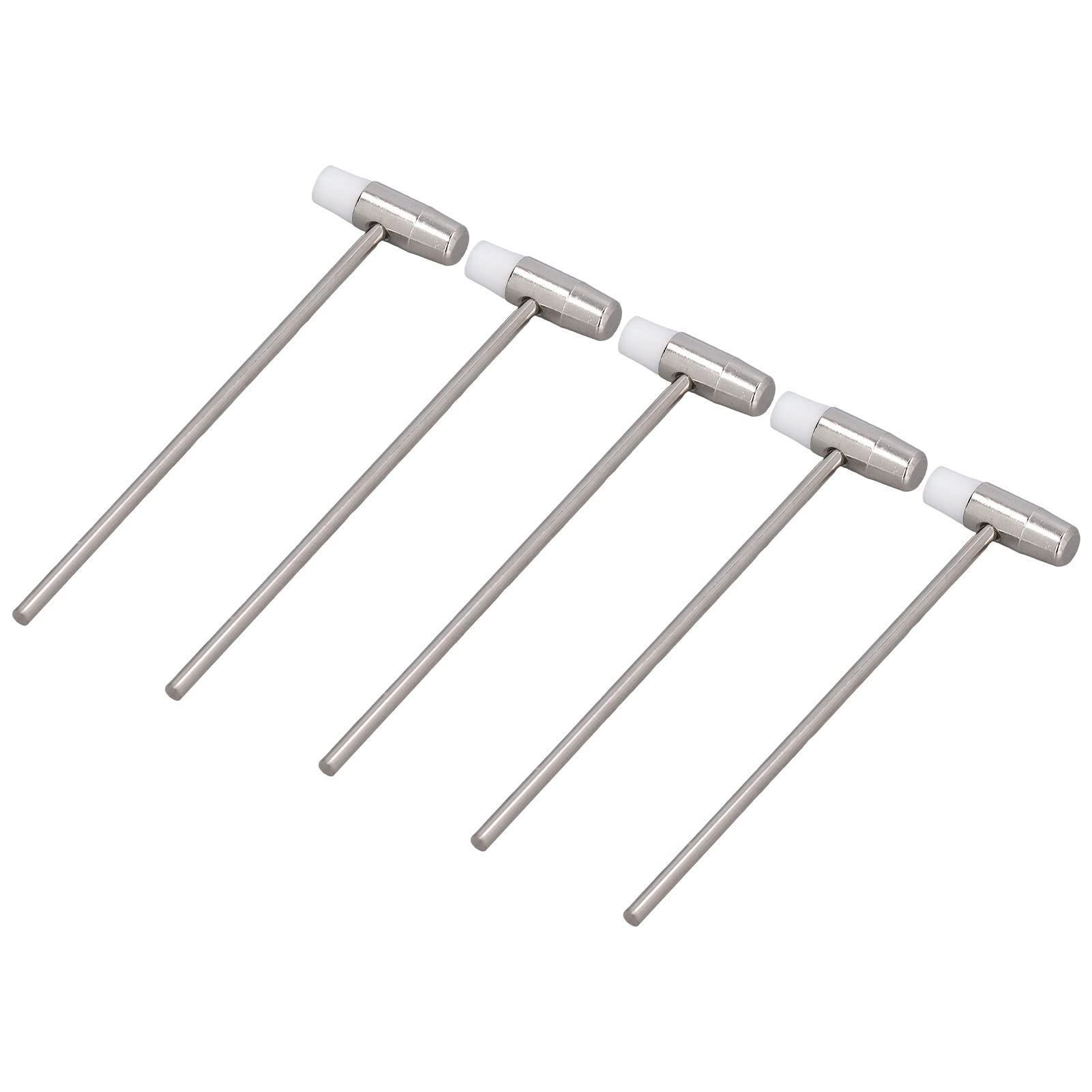 Dual Head Hammer Small Hammer for Crafts and Jewelry Making Impact Head Without Surface Damage Compact and Portable Stainless Steel Nylon 6.5in Total Length