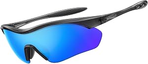 Lamicall 22g Lunettes de soleil polarisés pour le sport - UV400 Protection Hommes Femmes Lunettes de soleil pour la pêche à vélo, Cadres de lunettes
