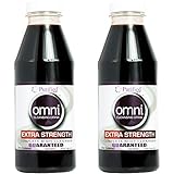 Omni Same-Day Detox Drink - Extra Strength Cleansing - Toxin Removal, Full Body Cleanse - Quick Flush Potent Deep System Cleanser - Grape Flavor 16 oz - Two Pack (32 Oz Total)