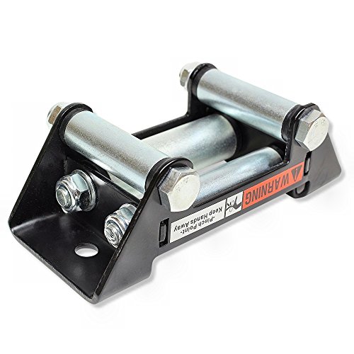 VENOM Winch Universal Heavy Duty ATV/UTV Roller Fairlead For Winch 4.875 Inch On Center Bolt Pattern