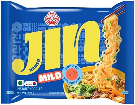 Ottogi Jin Ramyon (Mild) 120g (Pack of 5)
