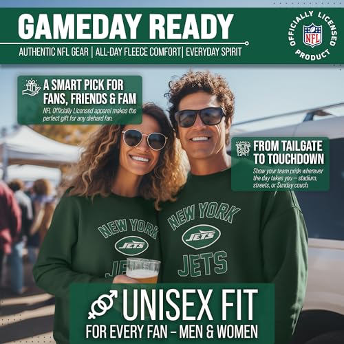 Sudadera NFL de mezcla de algodón premium con acabados duraderos en verde bosque Small 4