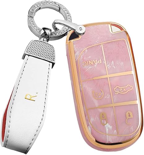 Miniatura 8 de ontto Funda inteligente para llavero de 5 botones para Jeep Grand Cherokee Renegade Chrysler 200 300 Dodge RAM Durango Challenger Journey Blue