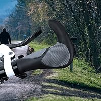 Simpeak Fahrradgriffe, Fahrradlenker Griff Ergonomisch, MTB Griffe rutschfest Weich, Lenkergriffe 22mm, Fahrrad Griff für Mountainbike Rennrad Faltrad, Schwarz/Grau – Ansicht 5