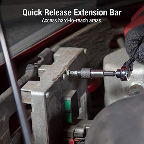 Sunex Sunex 9726 Mini Ratchet And Bit Set, 1/8-Inch - 1/4-Inch S2 Bits, 5/64-Inch - 1/4-Inch Hex Bits, 38-Piece Silver #TOP3