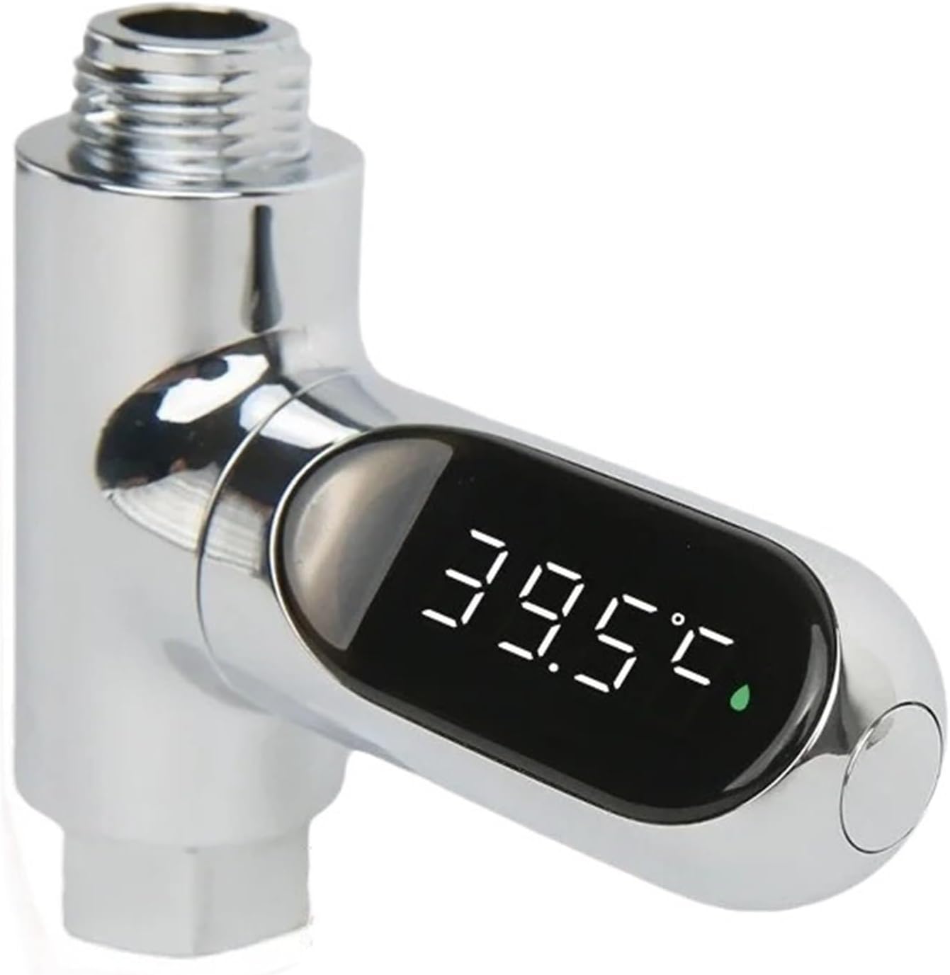 Digital Gauge. Shower Thermometer LED Display Baby Bath Water Meter 360° Rotation Flow Self-Generating Temperture Monitor .LED Faucet Thermomete