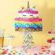 WERNNSAI Einhorn Pinata – Einhorn Kuchen Geburtstags Piñata Kinder Mädchen Regenbogen Kuchen Piñata mit Augenmaske Stock Glitzer Geburtstagsparty Deko Kindergeburtstags Partyspiel Zubehör