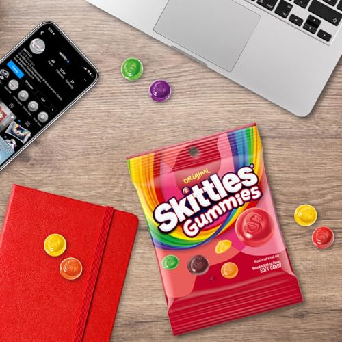 SKITTLES Original Gummy Candy, Gummy Snacks, Bulk Candy Bags, 5.8 Oz Bag (Pack of 12) - image 4
