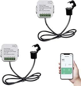 DAZZLEEX 2 pz per TUYA Smart Monofase Meter - WiFi Energy Meter 80A con ...