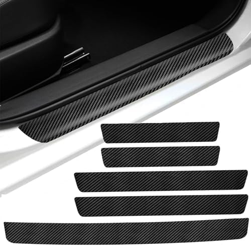 5Pcs Car Door Sill Protector Kick For Citroen C4 Elektro 2021-2025 2026 (C4-e),Anti Scratch Anti-slip Car Protection Device Car Door Steps Protector Kick Plates