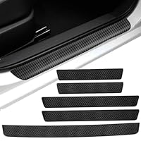 WENINETIES 5 Stück Auto Einstiegsleisten Schutz für Dodge Journey 2008-2024,Auto Carbon Fiber Einstiegsleisten Schutz Leisten Türschweller Türschweller Aufkleber