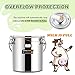 Proshine 2 in 1 7L Goat Milking Machine, Electric Vacuum Pulsation Milker, Handheld Portable Milking Machine for Cows with 4 Teat Cups (for Goat Cow Battery)